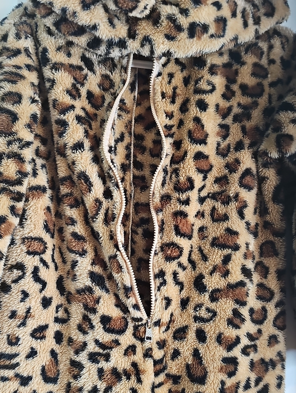 Kids Leopard Print Hooded Costume - Brown - Picture 2 of 7